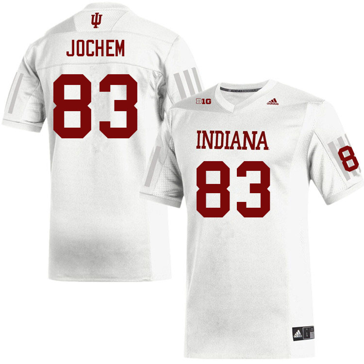 Men #83 Eli Jochem Layne Indiana Hoosiers College Football Jerseys Sale-White